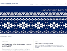 Tablet Screenshot of ajumogobiaokeke.com